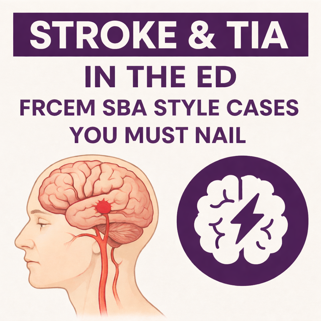 Stroke & TIA in the ED: FRCEM SBA Style Cases You Must Nail
