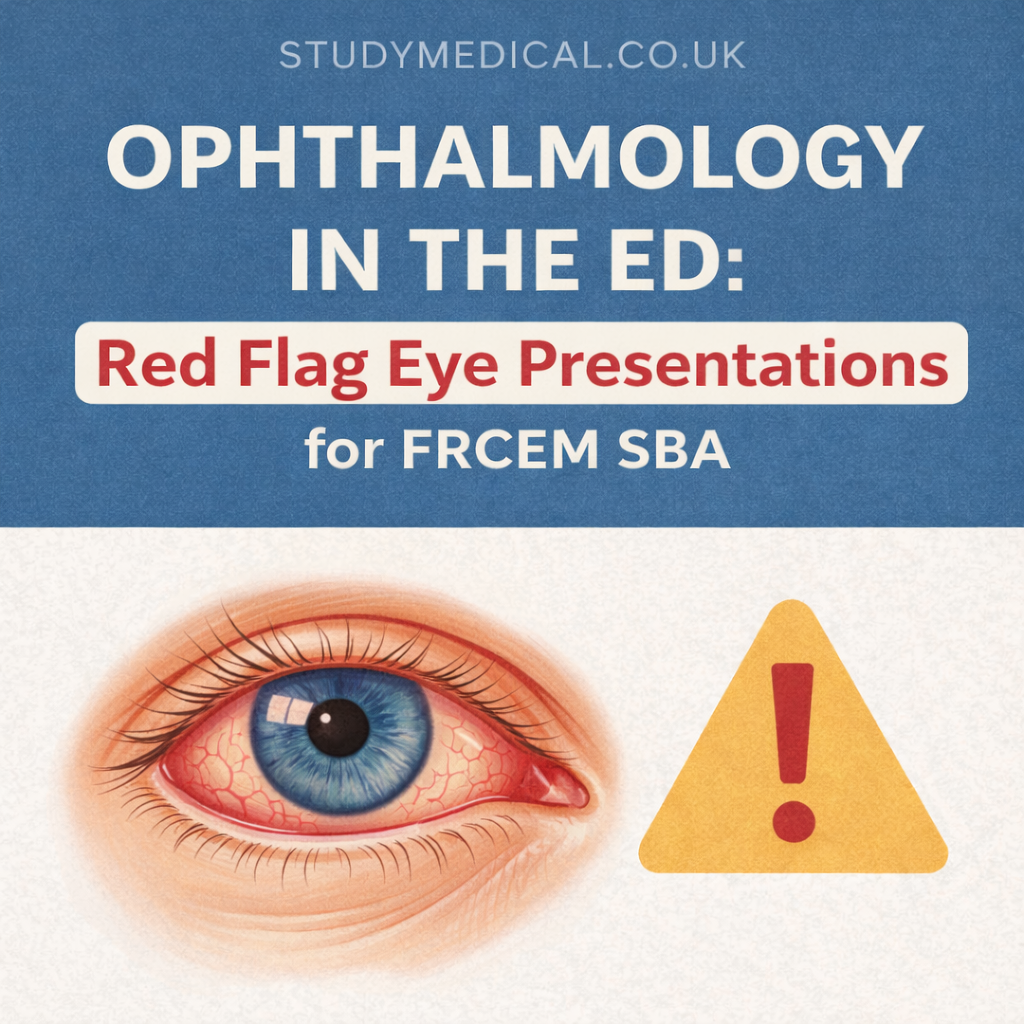 Ophthalmology in the ED: Red Flag Eye Presentations for FRCEM SBA